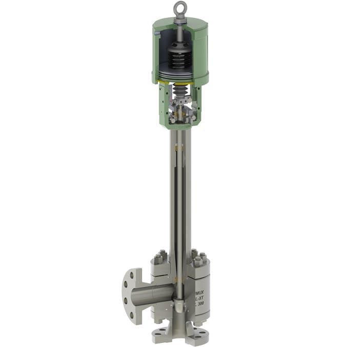 OpGL-XT Fabricated Angle Body Control Valve