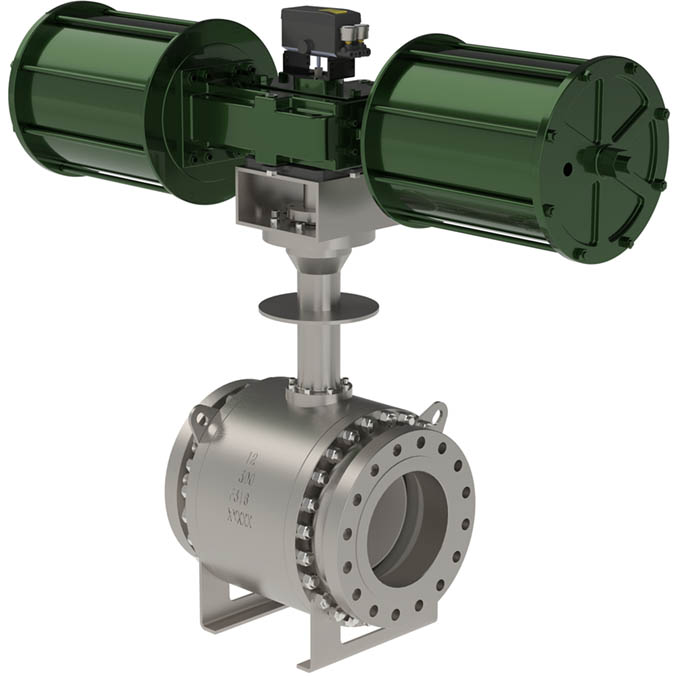 OpTB&trade; Cryogenic Trunnion Mounted Ball Control Valve